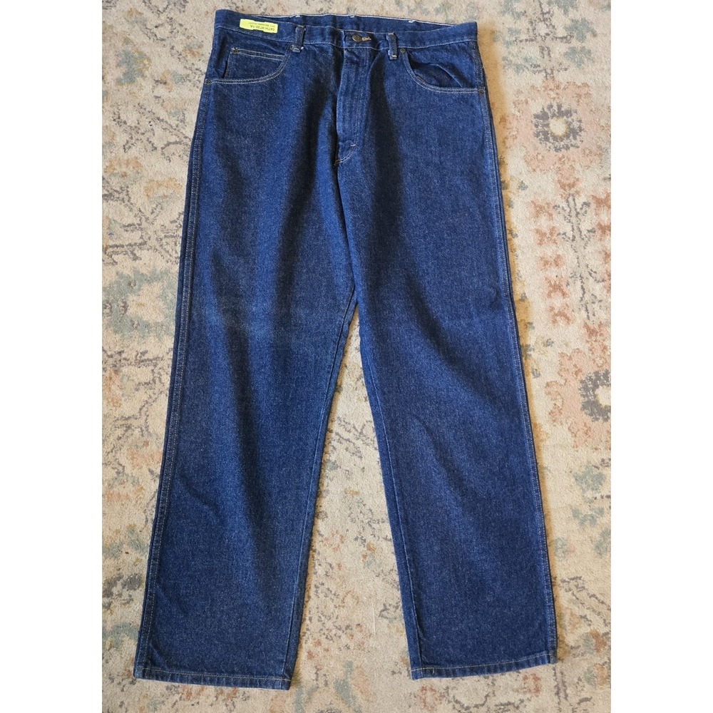 Red Kap PD60 NWOT Mens Work Wear Jeans 36x32 Dark Wash Relaxed
